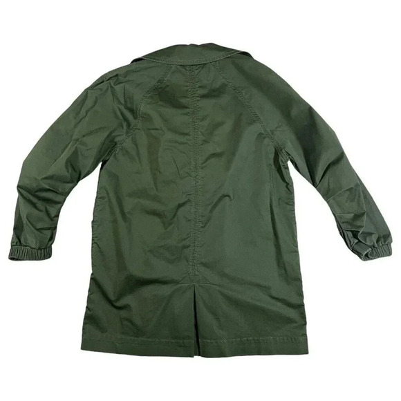 Cabi Olive Expedition Double Breasted Casual Jacket 3/4 Ruched Sleeve Size Small - Picture 2 of 7
